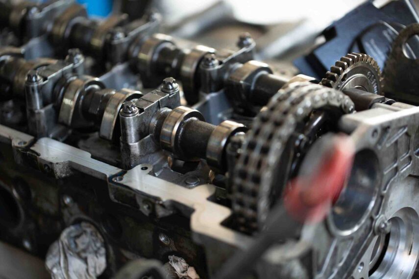 Photo of an dismantled engine, car repair service